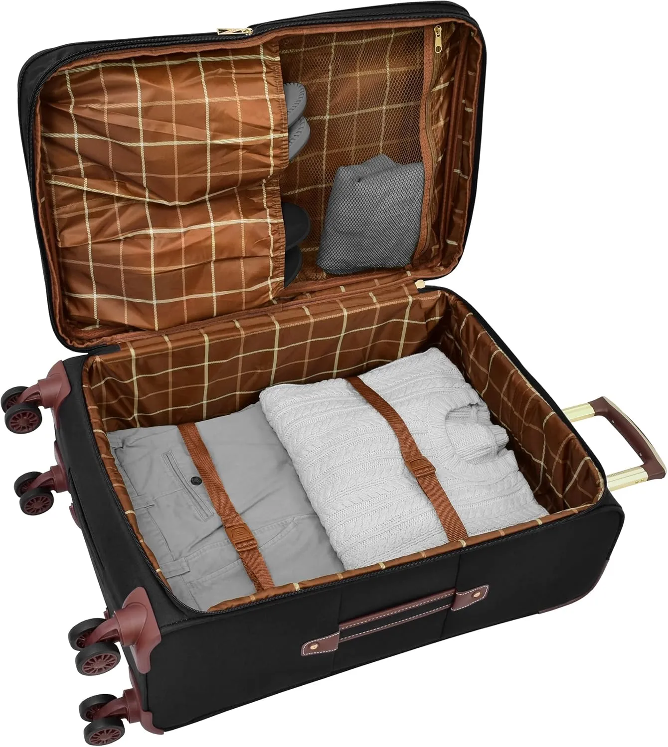 LONDON FOG Westminster 29" Expandable Spinner, Inch, Black