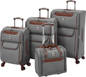 London Fog Westminster 4 Piece Set, Grey Heather