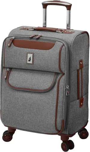 LONDON FOG Westminster Expandable Spinner Grey, 20" Carry On
