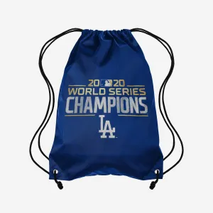 Los Angeles Dodgers 2020 World Series Champions Logo Drawstring Backpack