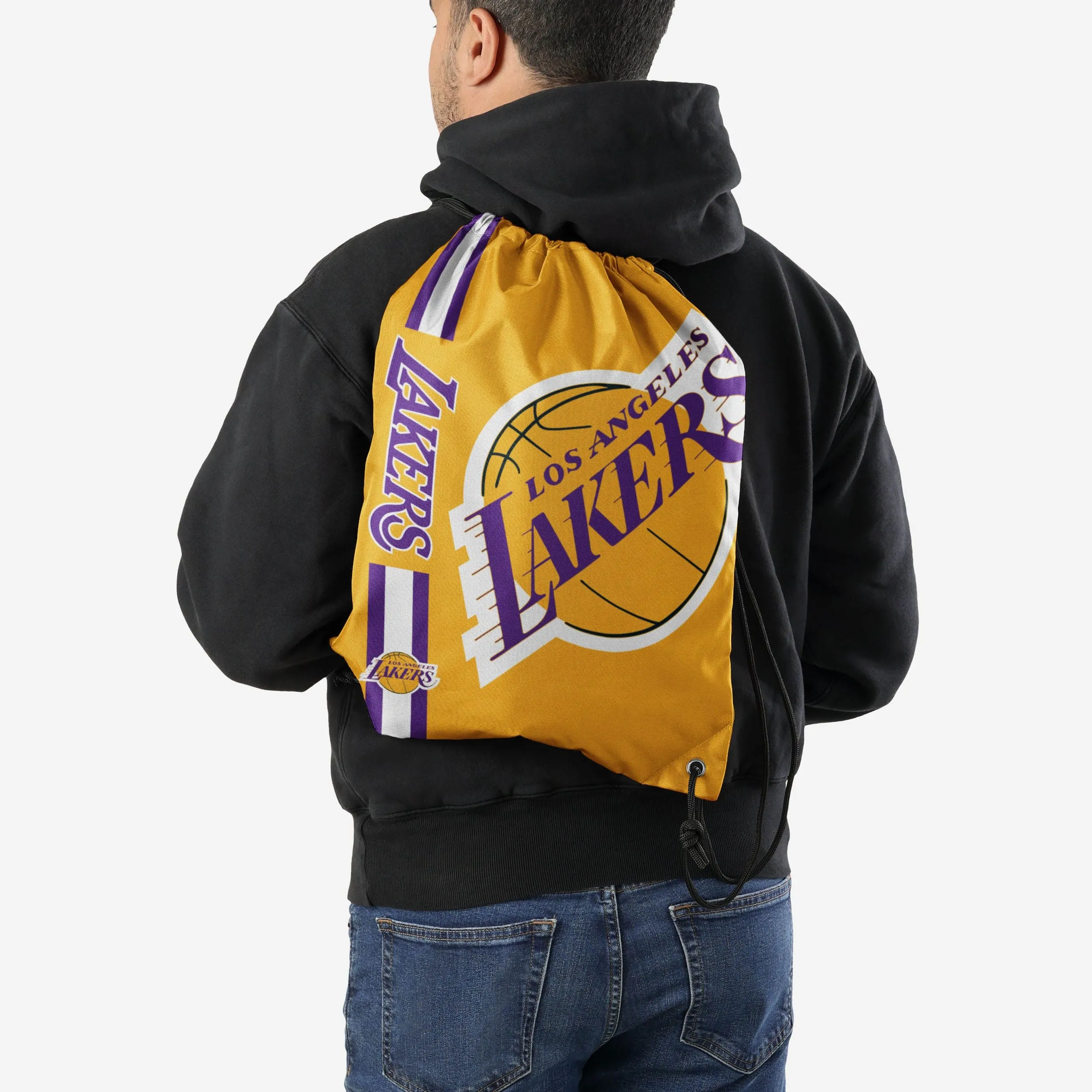 Los Angeles Lakers Big Logo Drawstring Backpack