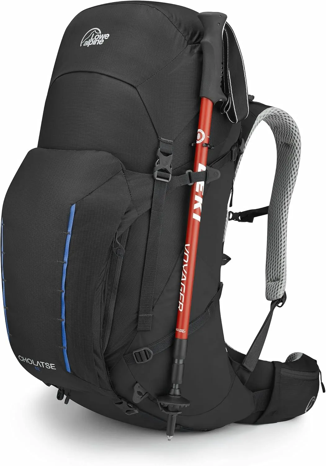 Lowe Alpine Cholatse Multi-Day Hiking Backpack, Cholatse 52:57 Liter, Medium, Black