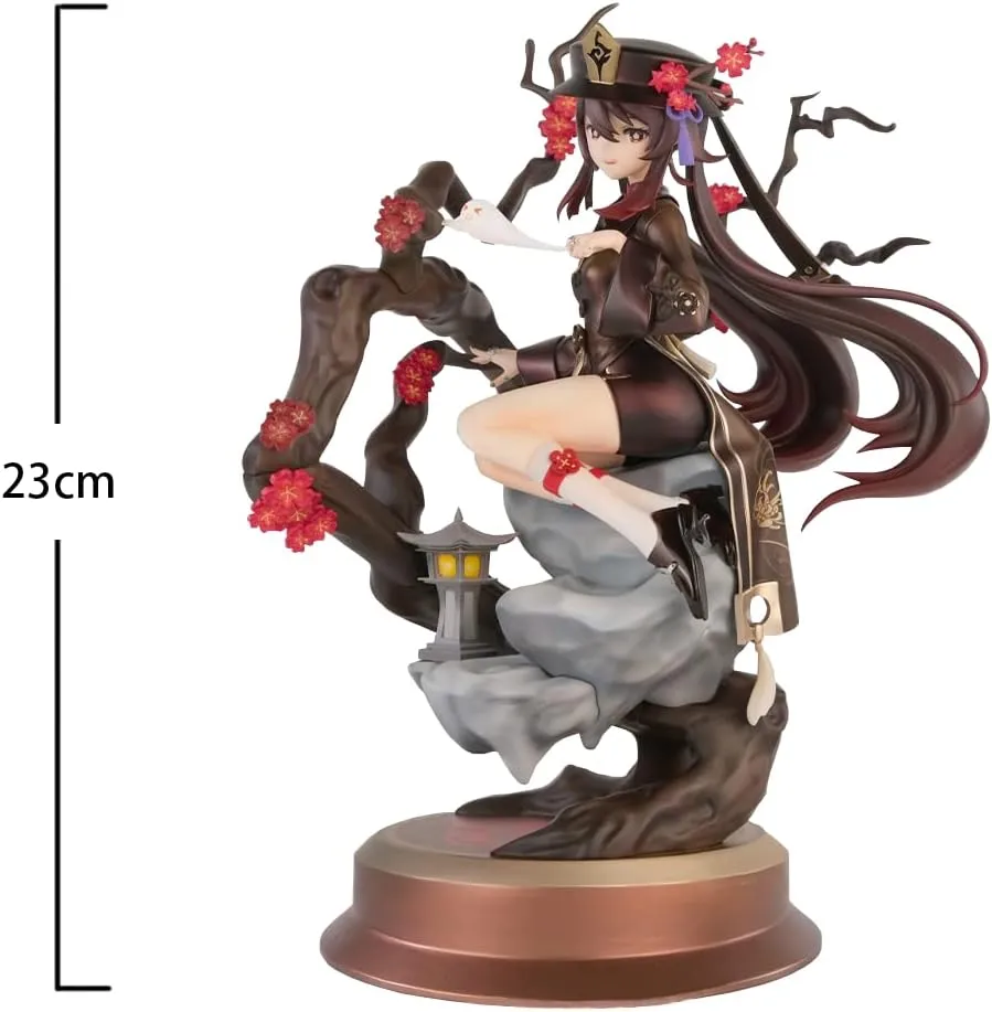 LUNK Anime Figurine Hutao Action Figure Landscape-Environmental Seated Model Doll Ornament PVC Statue Model Collection Models Toys Gifts