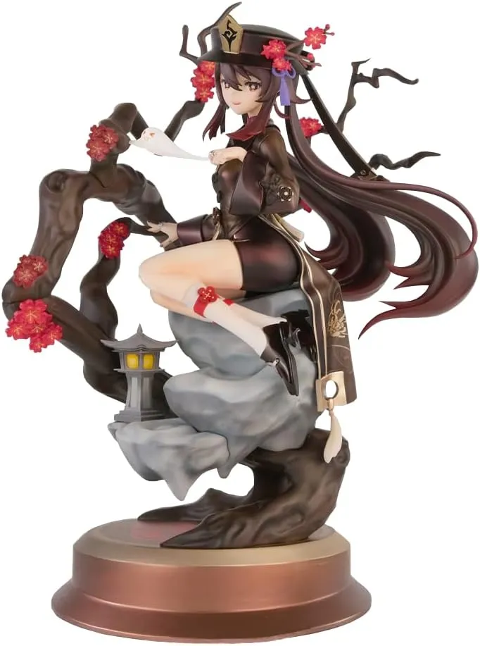 LUNK Anime Figurine Hutao Action Figure Landscape-Environmental Seated Model Doll Ornament PVC Statue Model Collection Models Toys Gifts