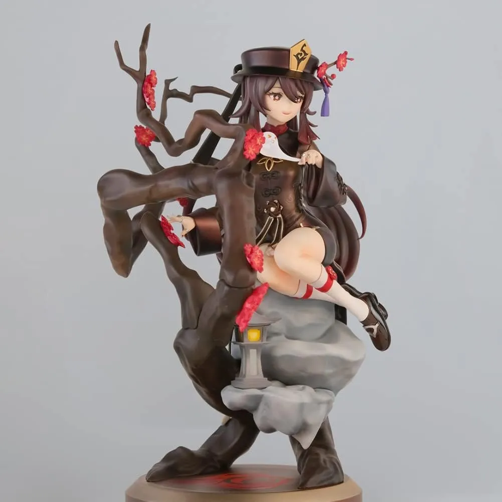 LUNK Anime Figurine Hutao Action Figure Landscape-Environmental Seated Model Doll Ornament PVC Statue Model Collection Models Toys Gifts