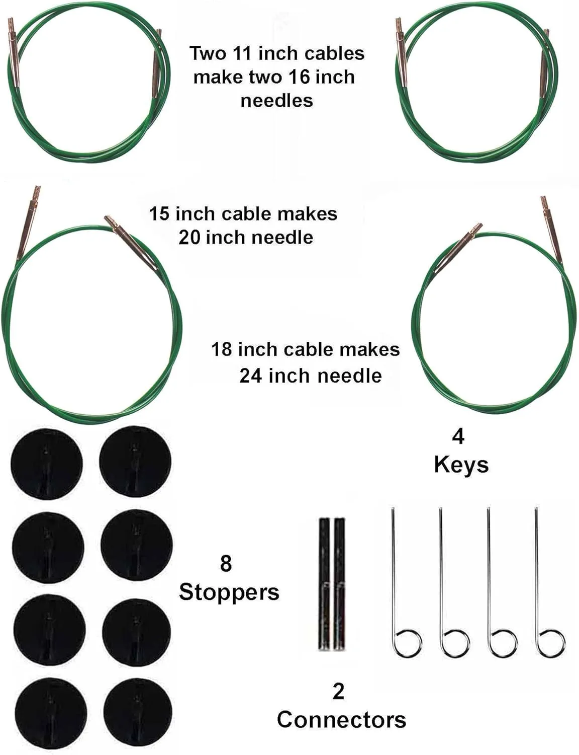 Lykke Grove 3.5-Inch (9cm) Interchangeable Circular Knitting Needle Set Bamboo US Sizes 3, 4, 5, 6, 7, 8, 9, 10, & 10.5 Includes Beige Canvas Case with Project Bag