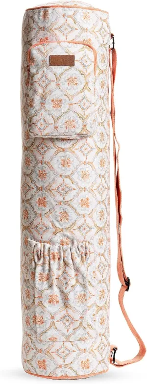 Maison d'Hermine Yoga Mat bag, Cylindrical bag for Woman&Men, yoga mat Bag &Adjustable shoulder straps Yoga Mat Carrier Bag with Drawstring Water Bottle Pocket and zipper pocket