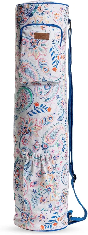 Maison d'Hermine Yoga Mat bag, Cylindrical bag for Woman&Men, yoga mat Bag &Adjustable shoulder straps Yoga Mat Carrier Bag with Drawstring Water Bottle Pocket and zipper pocket