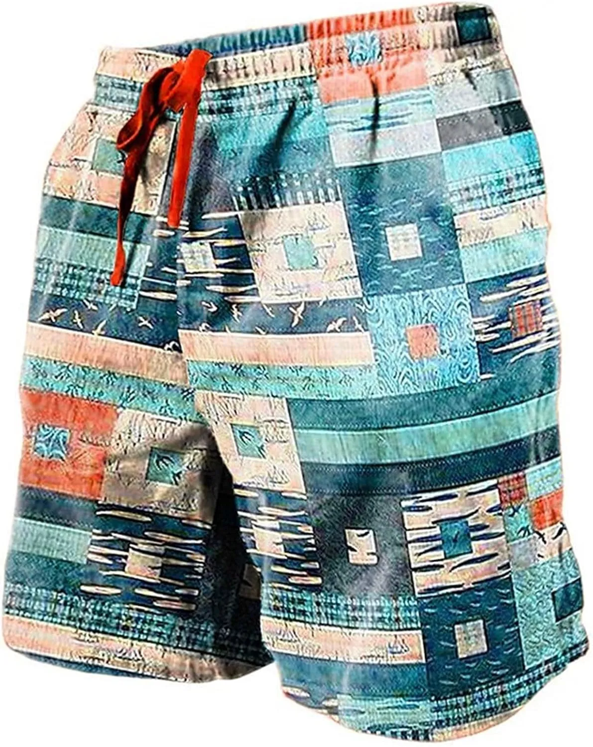 Man Clothes Leisure and Fitness Sports Plus Size Five Quick Drying Beach Pants Shorts Shorts Men No Mesh Swim Men