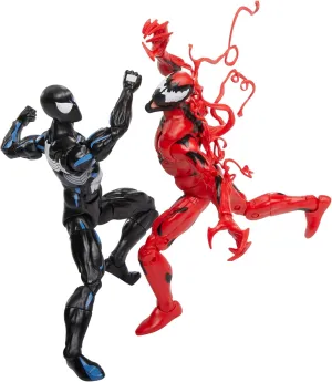 Marvel Legends Series Spider-Man Symbiote & Carnage 6-Inch Collectible Action Figures 2-Pack, Toys for Ages 4 and Up