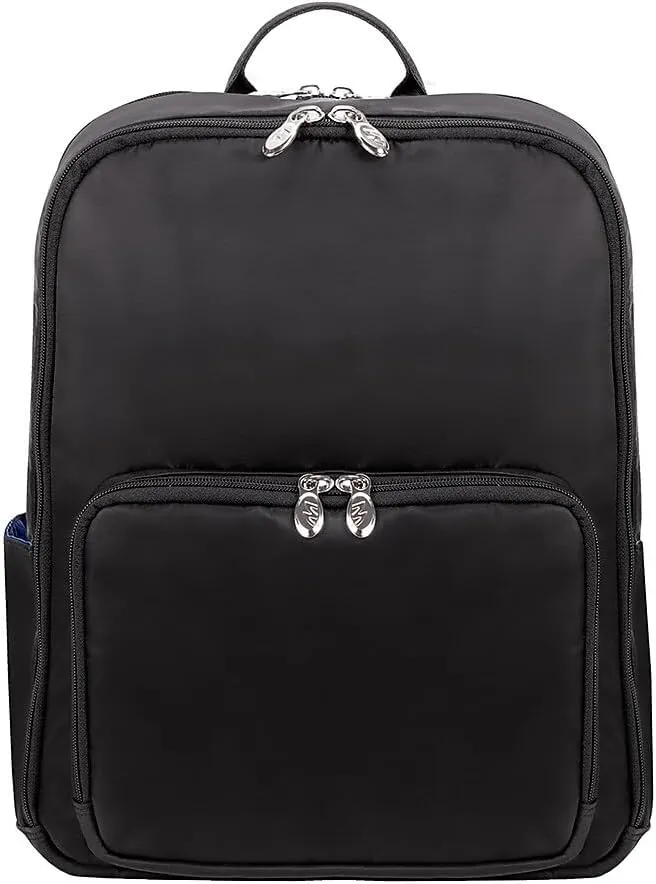 McKlein 15" Nylon Dual-Compartment, Laptop & Tablet Backpack- TRANSPORTER- Black