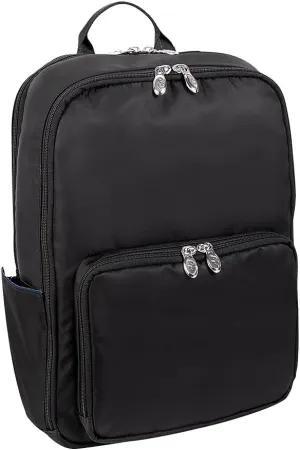 McKlein 15" Nylon Dual-Compartment, Laptop & Tablet Backpack- TRANSPORTER- Black