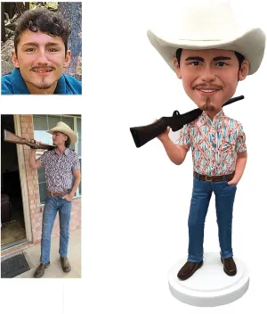 Memory&Z Based on Your Photo,Custom Bobblehead,Personalized Custom Full Action Figure Custom Personalized Unique Handmade Bobbleheads Figurine.