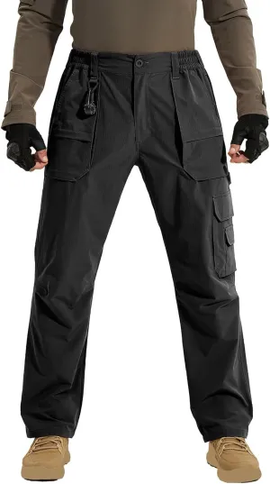 Men Outdoor Cargo Pant Lightweight Tactical Pants Hiking Camping Travel Fish Jogger Classic Fit with Multi Pockets