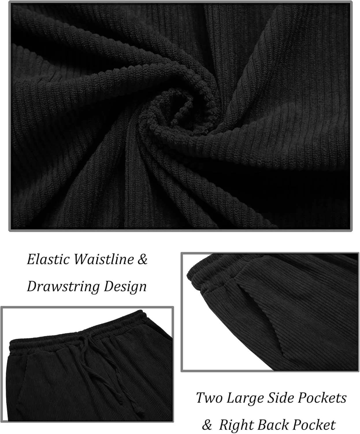 Men's 2 Piece Outfits Corduroy Casual Long Sleeve Shirt Pant Sets Fall Fashion Tracksuits