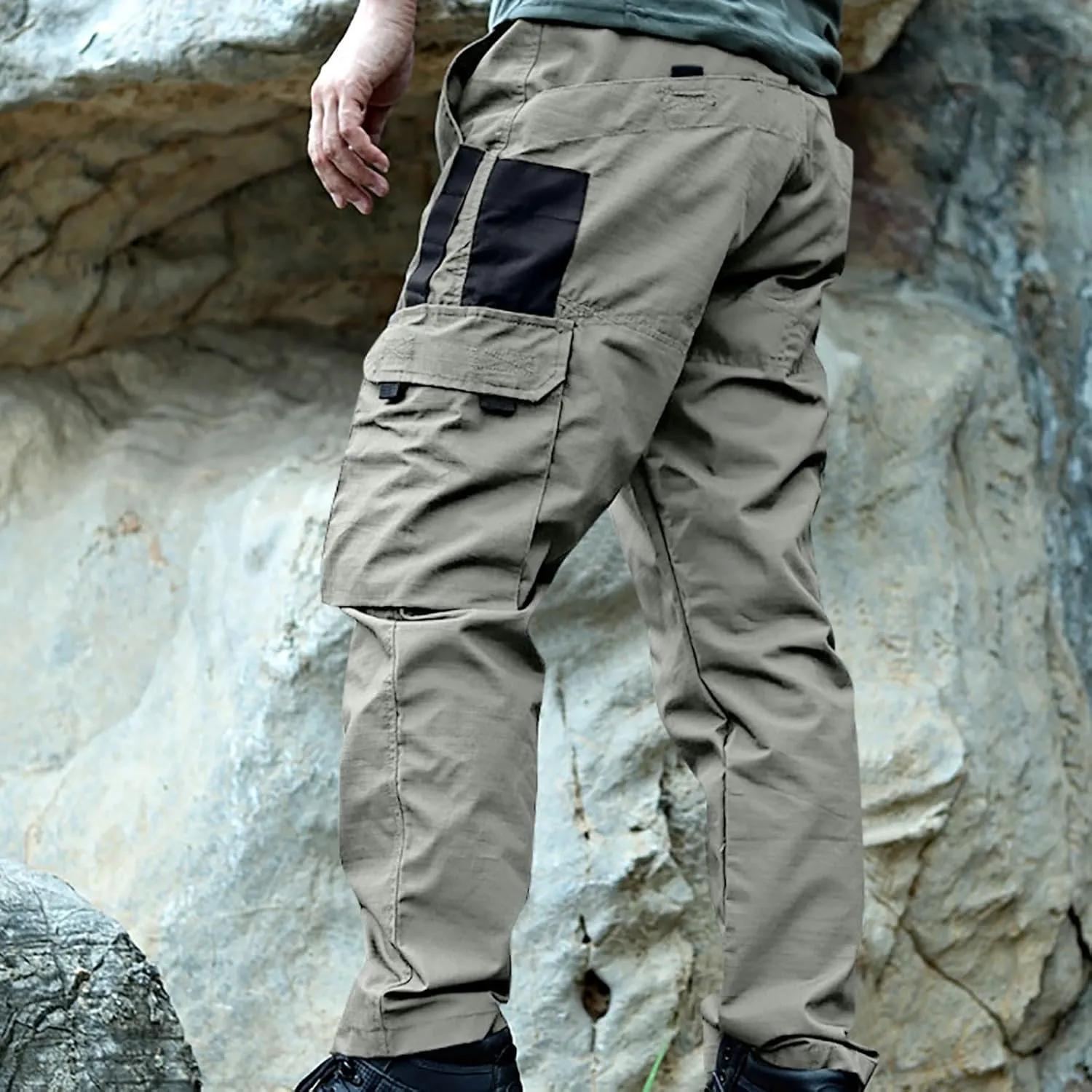 Mens Athletic Outdoor Pants Hiking Tactical Pants Climbing Fishing Pants Trendy Regular Pants Classic Fall Pants