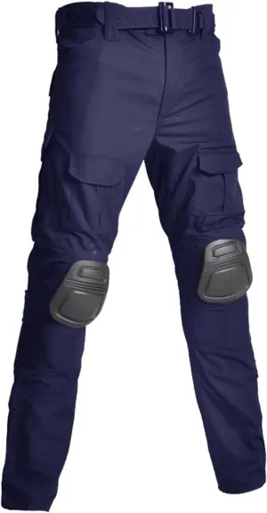 Men's Camouflage Assault/Tactical Pants With Knee Pads, Rip Stop Cargo Camo Hunting Pants