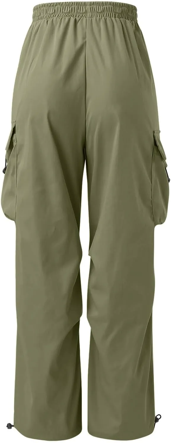 Men's Cargo Pants Casual Stretch Elasticated Waist Pant Combat Work Pant with Pockets