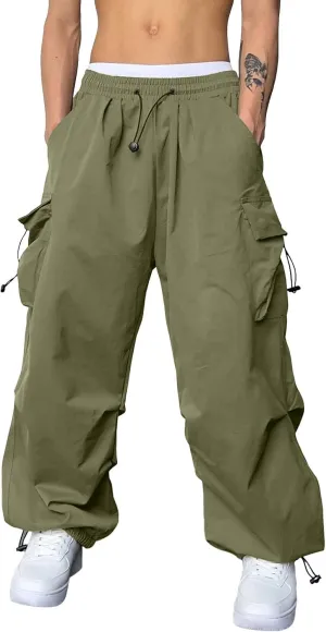 Men's Cargo Pants Casual Stretch Elasticated Waist Pant Combat Work Pant with Pockets