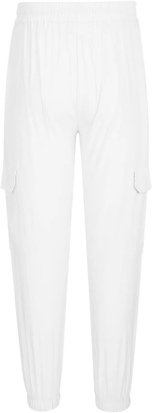 Mens Casual Pants Fall Solid Simple Drawstring Pants Lightweight Baggy Hiking Workout Sweatpants with Multi Pockets