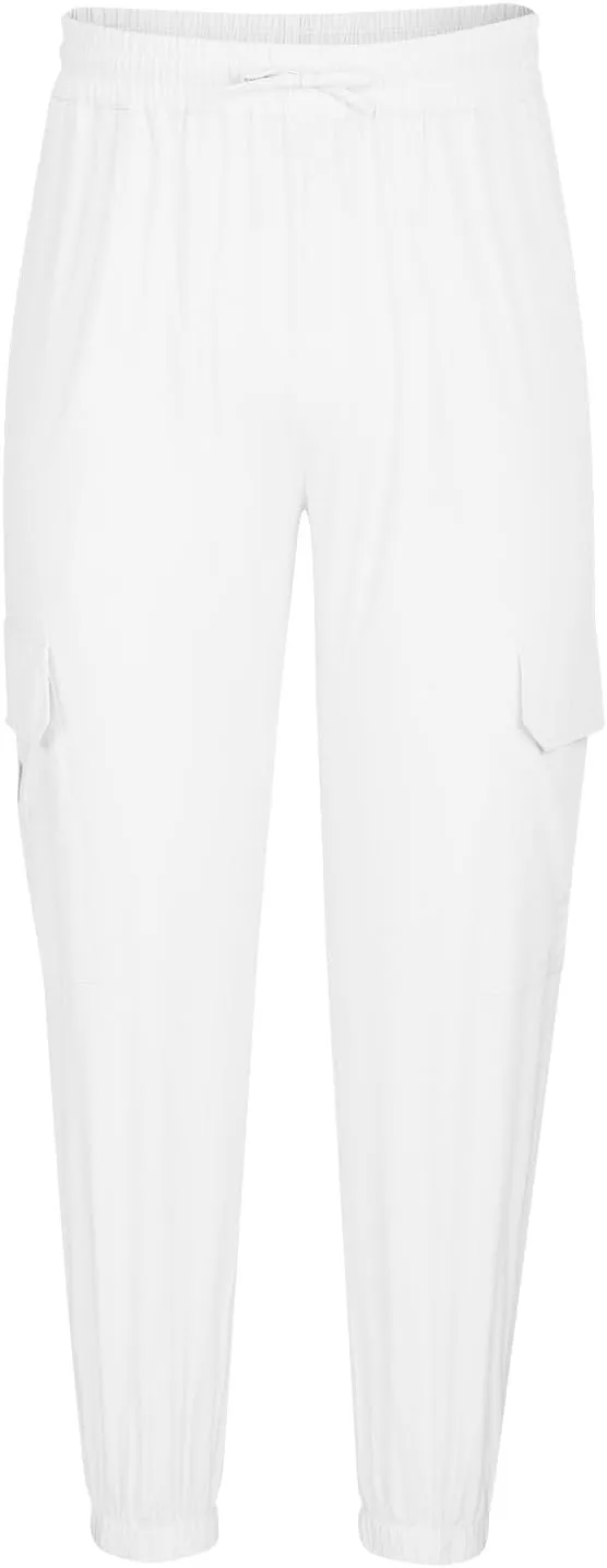 Mens Casual Pants Fall Solid Simple Drawstring Pants Lightweight Baggy Hiking Workout Sweatpants with Multi Pockets