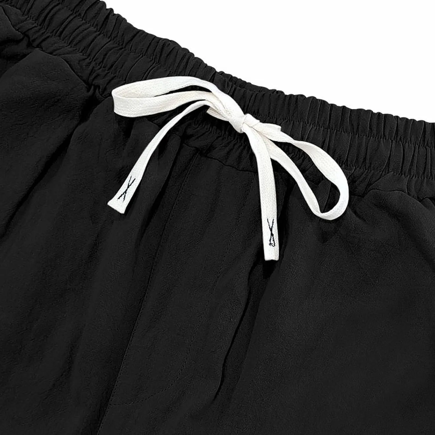 Mens Drawstring Linen Pants Loose Fit Casual Summer Beach Plain Trousers Fashion Outdoor Hiking Camping Wedding Pant