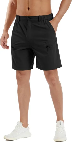 Mens Hiking Cargo Shorts 7" Inseam Mens Golf Stretch Shorts with Multipocket,Quick Dry Breathable Work Shorts