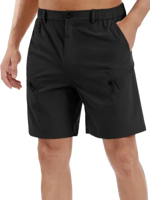 Mens Hiking Cargo Shorts 7" Inseam Mens Golf Stretch Shorts with Multipocket,Quick Dry Breathable Work Shorts