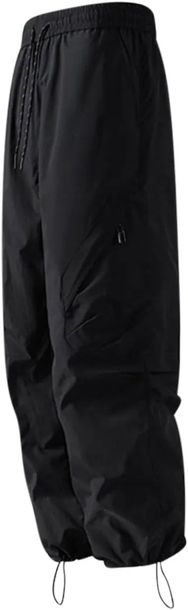 Mens Hiking Pants Lightweight Quick Dry Waterproof Cargo Pant Casual with Adjustable Drawstring Multi Pockets Outdoor