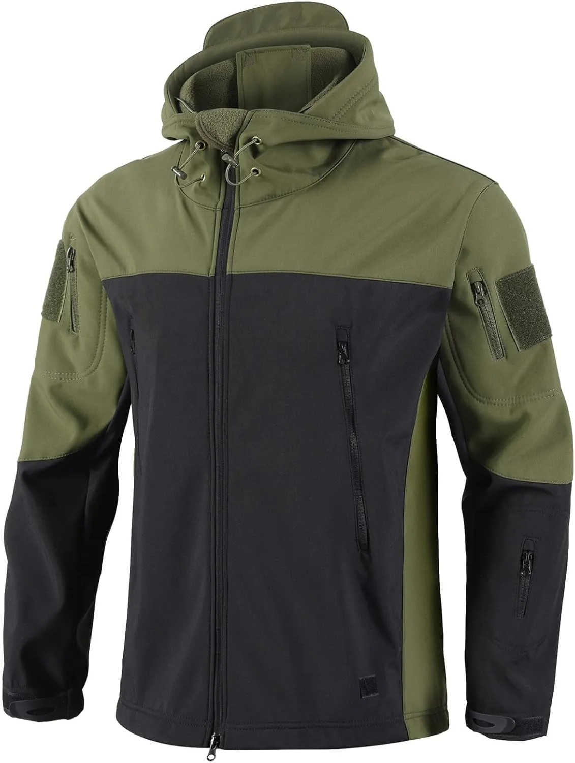 Men's Miltary Training Set Fashion Shark Skin Hooded Jacket Soft Shell Fleece Pant Suit Outdoor Mountain Camp Outfits