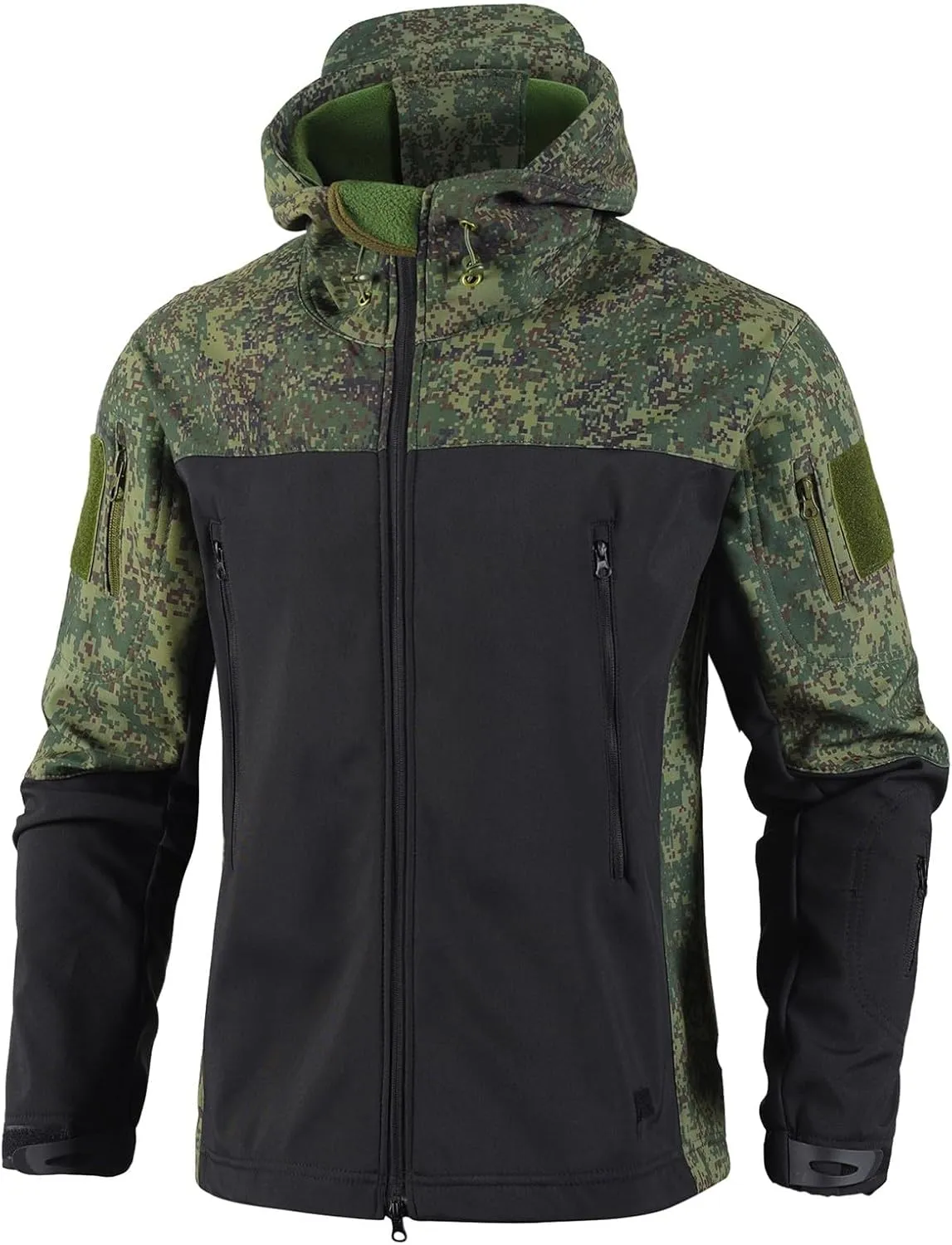 Men's Miltary Training Set Fashion Shark Skin Hooded Jacket Soft Shell Fleece Pant Suit Outdoor Mountain Camp Outfits