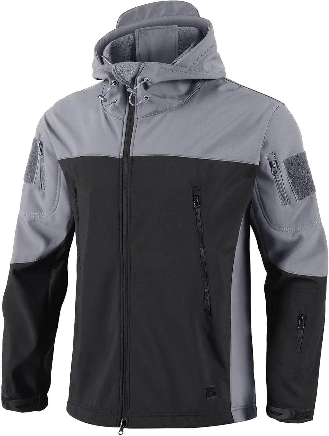 Men's Miltary Training Set Fashion Shark Skin Hooded Jacket Soft Shell Fleece Pant Suit Outdoor Mountain Camp Outfits