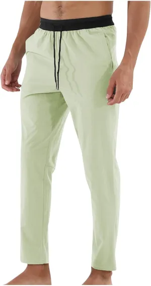 Men's Outdoor Sweatpant Quick Dry Straight Leg Sweat Pants Breathable Casual Drawstring Athletic Workout Running Pant