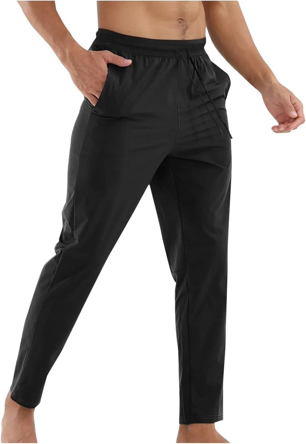 Mens Sweatpants Joggers Mens Sweatpants Tapered Gym Running Workout Pants Athletic Drawstring Joggers with Pockets