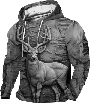 Mens Sweatshirts Hoodies 3D Novelty Print Drawstring Pullover Long Sleeve Funny Slim Fit Gym Workout Muscle Shirts