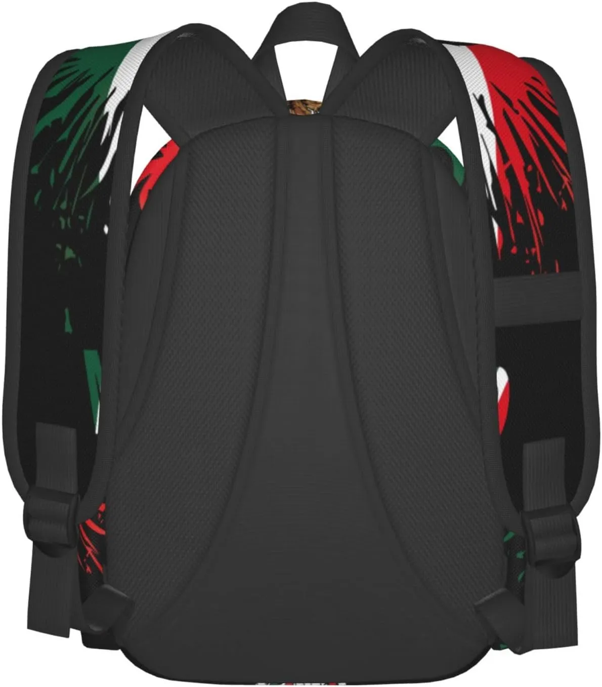 Mexico Eagle Mexican Mx National Flags Laptop Commuter Backpack Shoulder Bag Casual Back Pack Daypack Bags With Side Pockets For Work Travel Daily Use