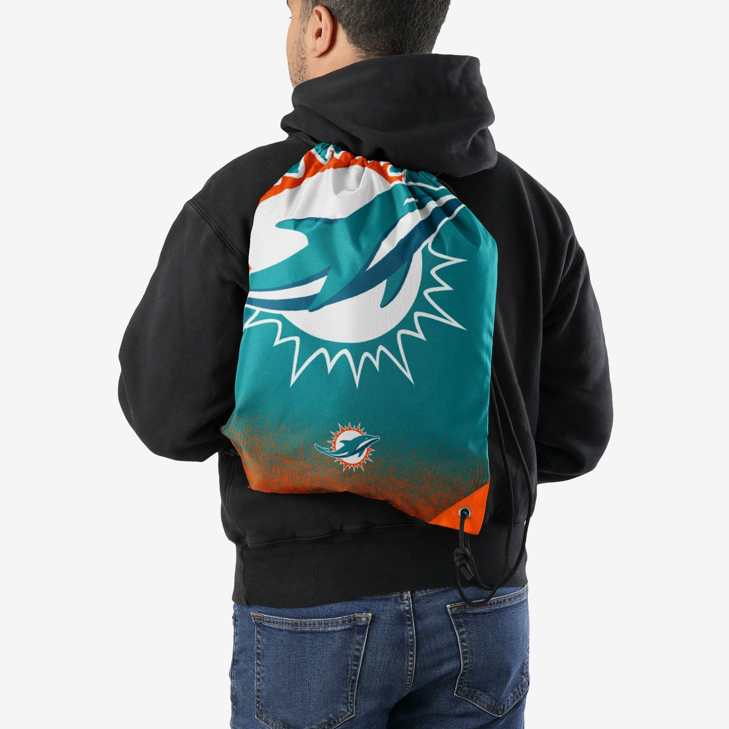 Miami Dolphins Gradient Drawstring Backpack