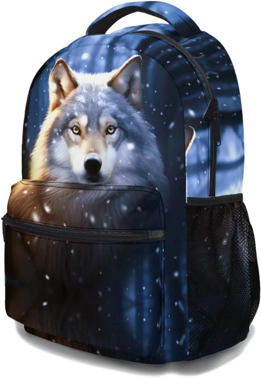 Miaoquhe Wolf Backpack Animal Printed Laptop Backpack for Girls Boys Kids Wolf Printing School Bookbags Casual College Shoulder Bag Computer Daypack for Women Men Travel Work