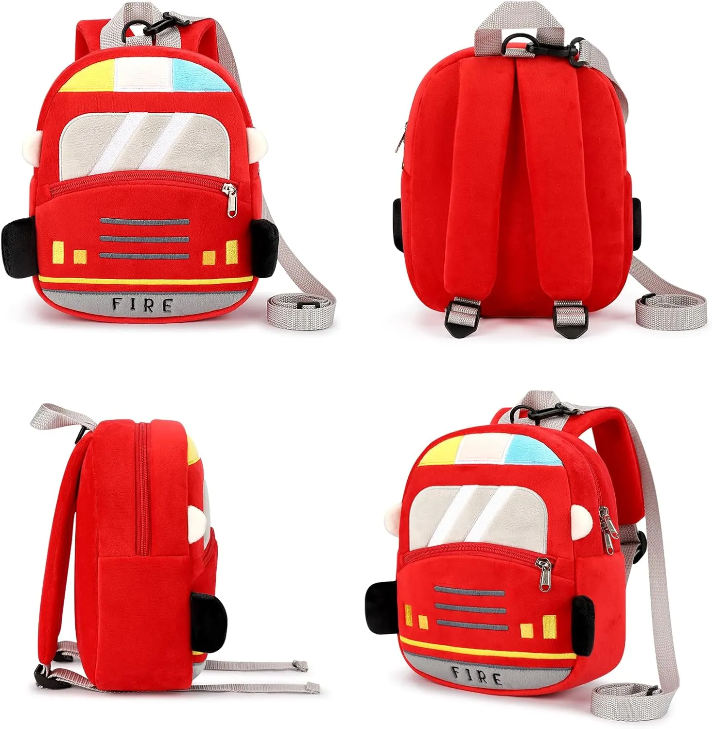 mibasies Toddler Backpacks for Girls 2-4: Plush Backpack -3D Animal Cartoon Mini Travel Bag -10 inch Toddler Backpack Leash