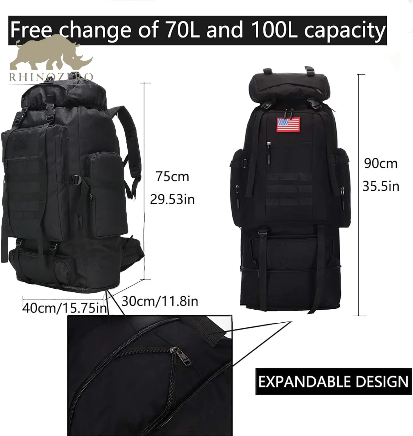 Military rucksack sport bag