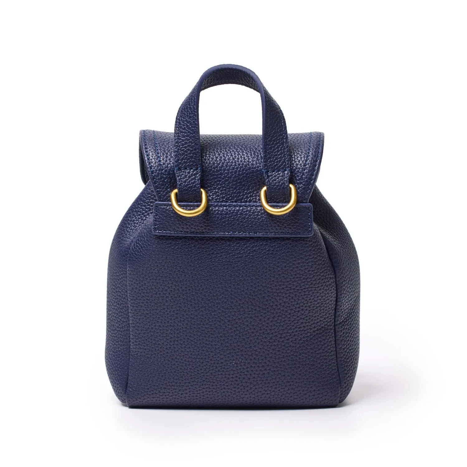 MINI PEBBLE CROSSBODY BACKPACK - NAVY