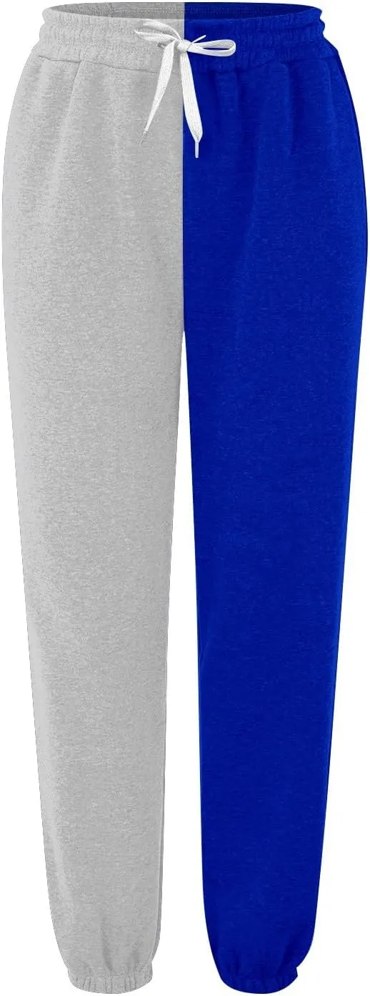Miyaomn Women's Joggers Pants Casual Patchwork Drawstring Running Trousers Athletic Workout Gym Yoga Sweatpants with Pockets