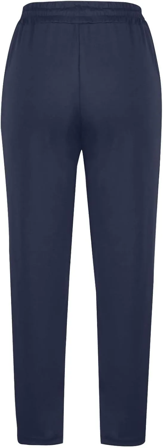 Miyaomn Women's Wide Leg Athletic Sweatpants Drawstring High Waisted Casual Joggers Straight Leg Lounge Trousers with Pockets