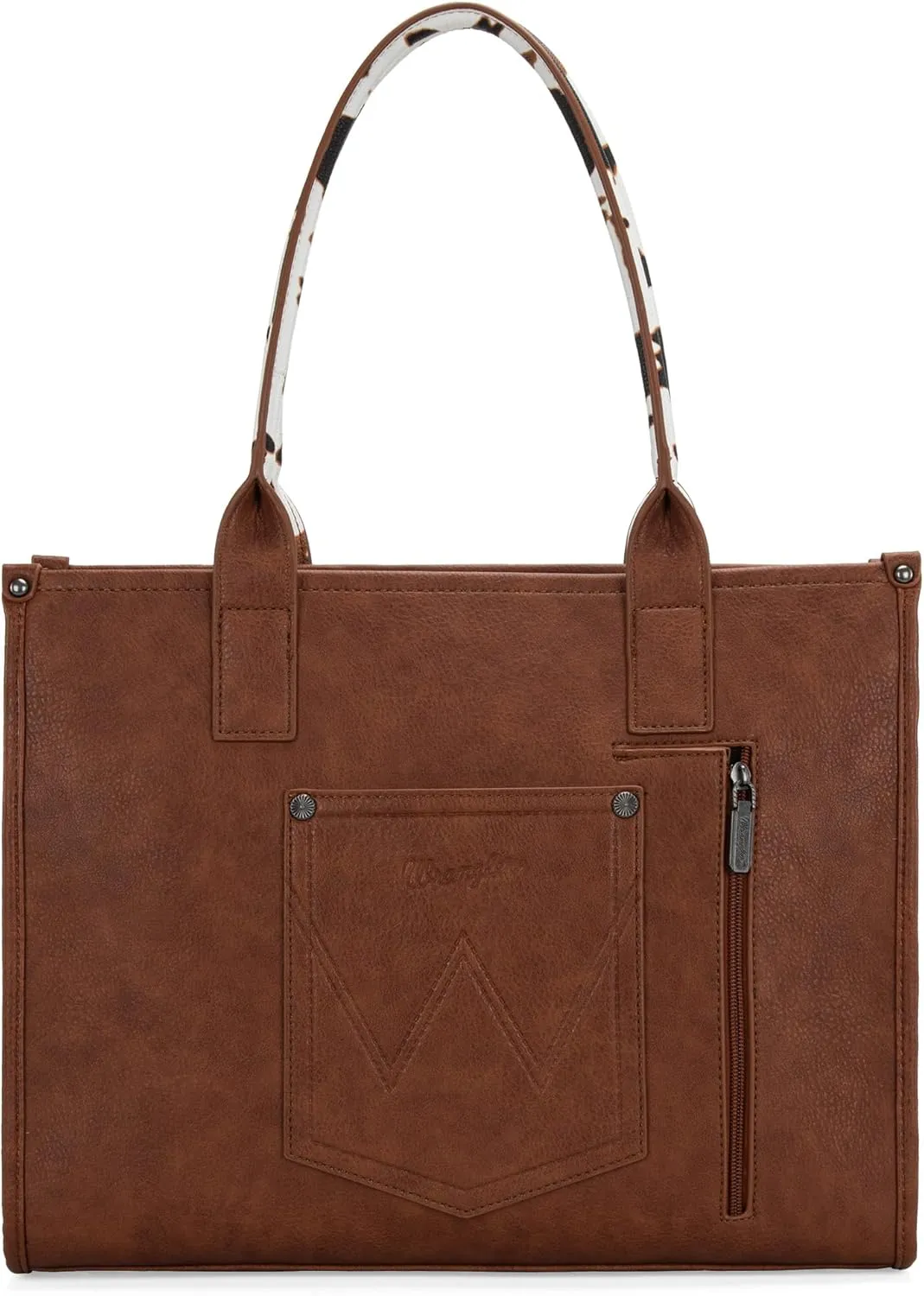 Montana West × Wrangler Tote Bag for Women Western Cow Print Purse Designer Top Handle Handbags