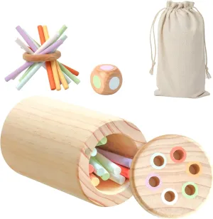 Montessori Toys for Babies 6 Months to 3 Year Old,Fine Motor Skills Toys for Toddlers 1-3,Wooden Color Sorting Games Sensory Educational Learning Infant Toys,Developmental Toys Gifts for 6 Month Old