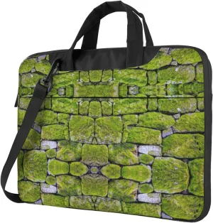 Moss Stone Pavement Print Laptop Bag,Can Use It Freely As A Shoulder Bag,Crossbody Bag,And Briefcase