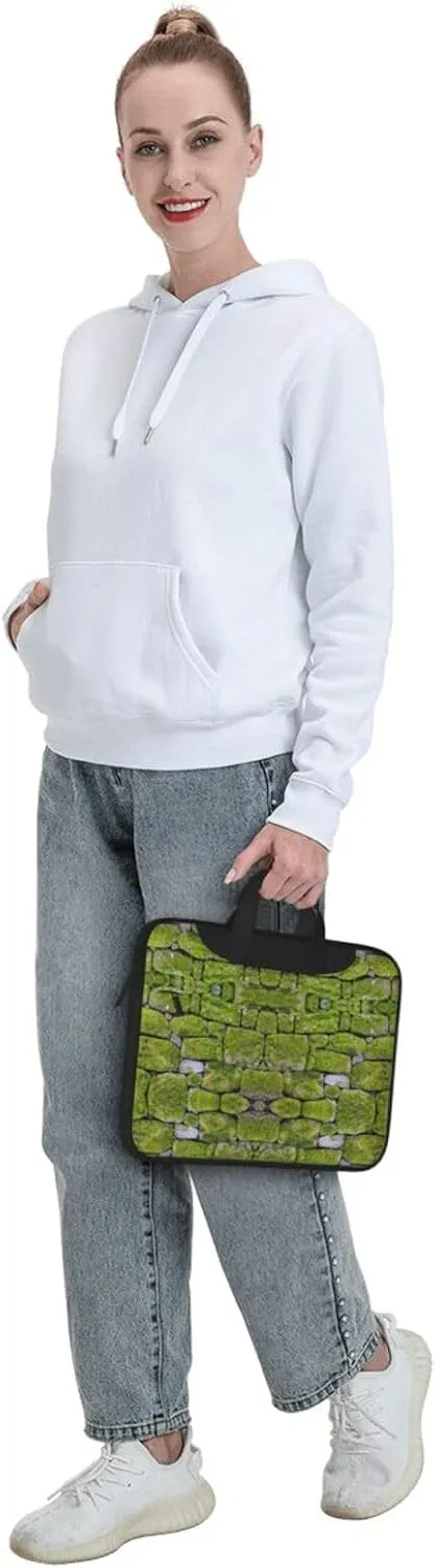 Moss Stone Pavement Print Laptop Bag,Can Use It Freely As A Shoulder Bag,Crossbody Bag,And Briefcase