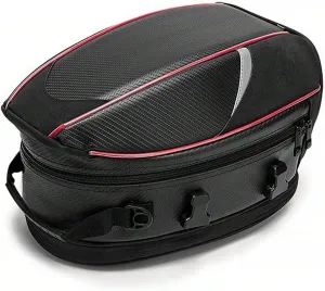 Motorcycle Tail Bag for Triumph Bonneville Speed Master Cruisers, Large Capacity Water-Resistant Wear-Resistant Motorcycle Helmet Bag, Expandable Rear Seat Storage Luggage Backpack