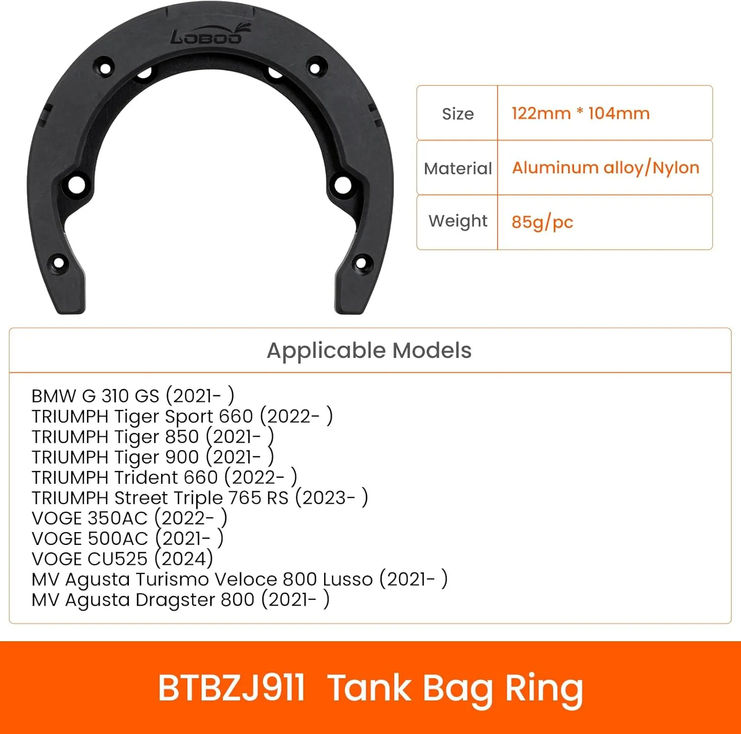 Motorcycle Tank Bag Expandable Motorcycle Bag, Magnetic Suction Quick Release No Contact With The Paint Surface Of The Fuel Tank Will Not Damage The Paint Surface Compatible With TRIUMPH for BMW