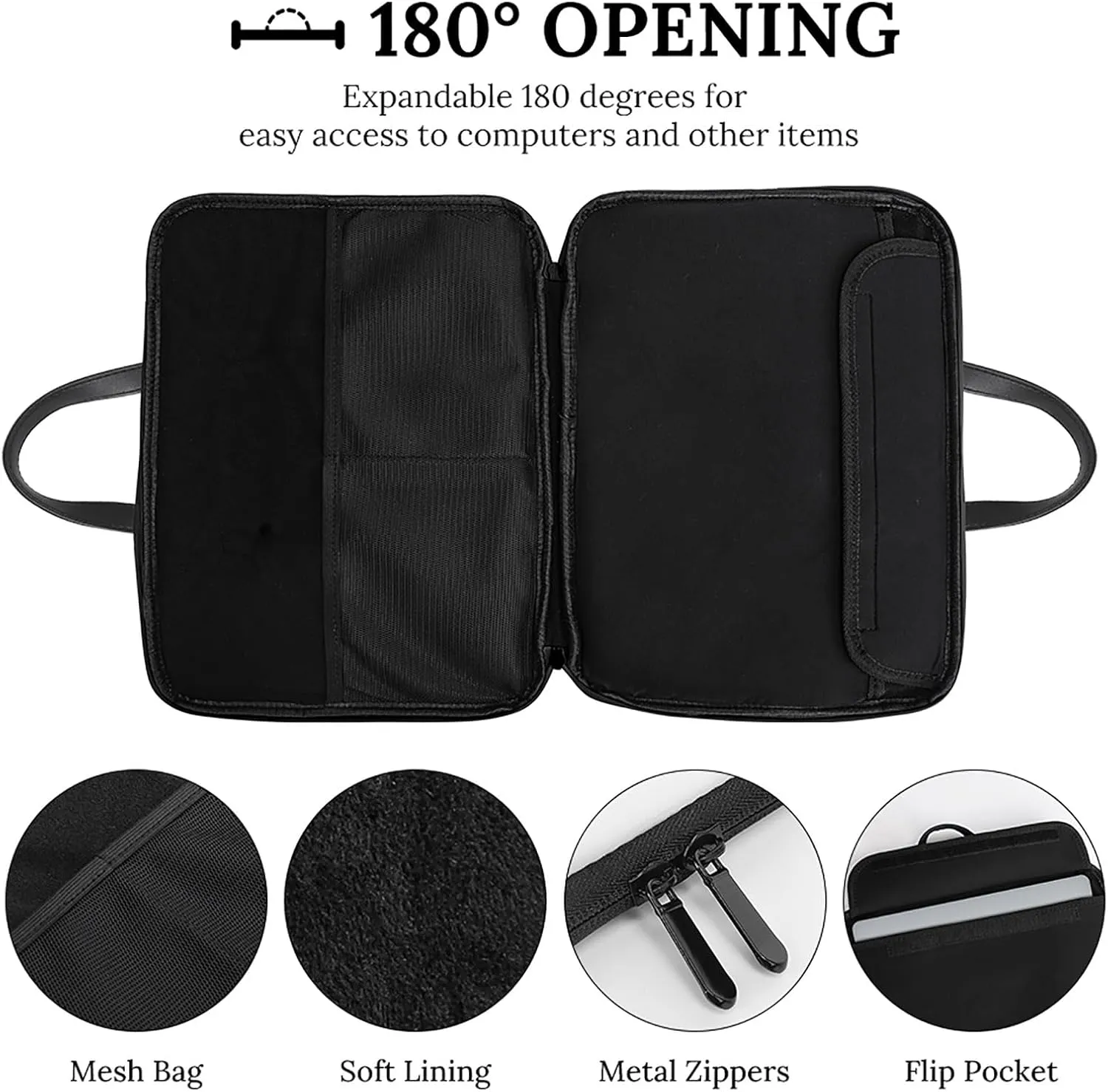 Mud Print Style Portable Leather Laptop Bag